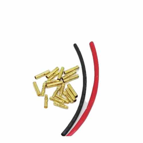 10 Pairs 2.0mm 3.0mm 3.5mm 4.0mm Gold Plated Bullet Banana Plugs Male Female Connector Cables Drones Xpress 2mm