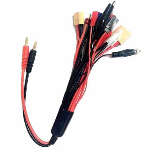 10 in 1 Charging Adapter 4.0MM Banana Connector to DEANS XT60 XT90 EC5 JST Cables Drones Xpress 1 piece