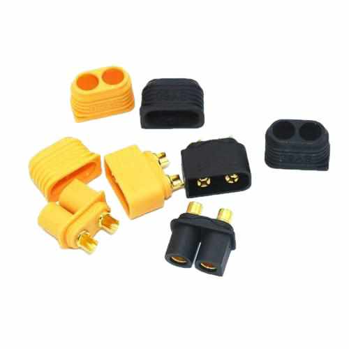 10 x SY60 Connector Plug Male/Femal w/ sheath conformance Cables Drones Xpress Black