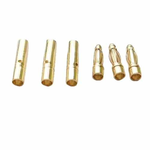 100pair Banana Plug 2mm 3mm 3.5mm 4mm Bullet Female Male Connectors Cables Drones Xpress 3.0mm