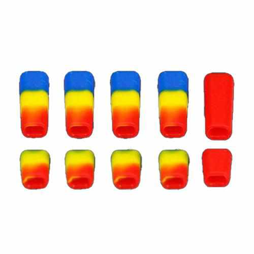 10PCS LDARC TX Switch Non-Slip Protective Sleeve for Flysky JR Accessories Drones Xpress Colorful