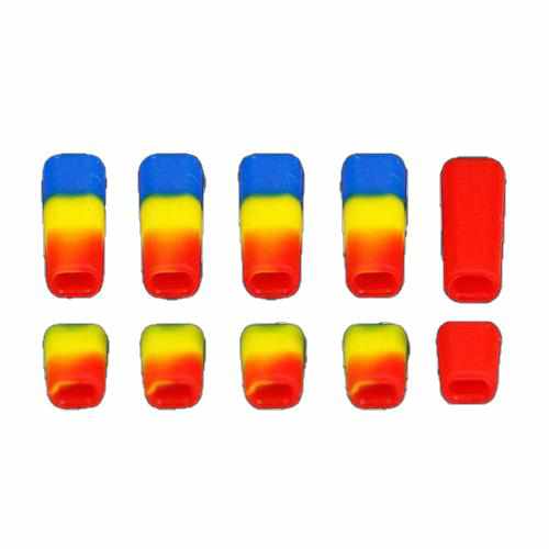 10PCS LDARC TX Switch Non-Slip Protective Sleeve for Flysky JR Accessories Drones Xpress Colorful