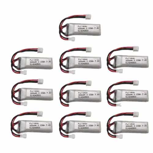10pcs 2S 7.4V 300mAh Lipo Battery Batteries Drones Xpress