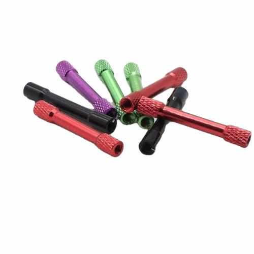 10pcs M3 25mm 30mm 35mm Double Ends Textured Tubes Parts Drones Xpress 30mm Purple