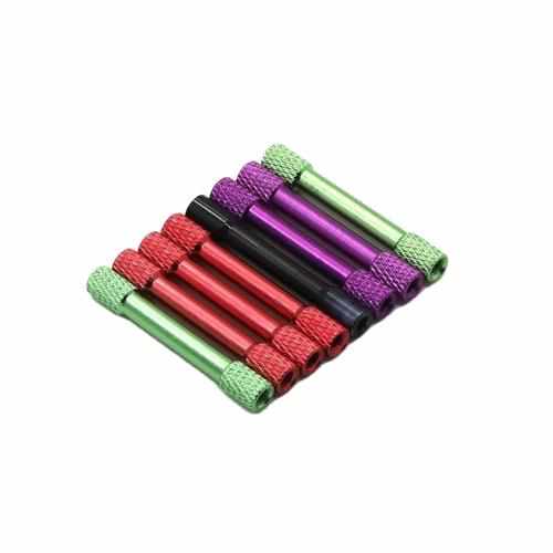 10pcs M3 25mm 30mm 35mm Double Ends Textured Tubes Parts Drones Xpress 30mm Purple