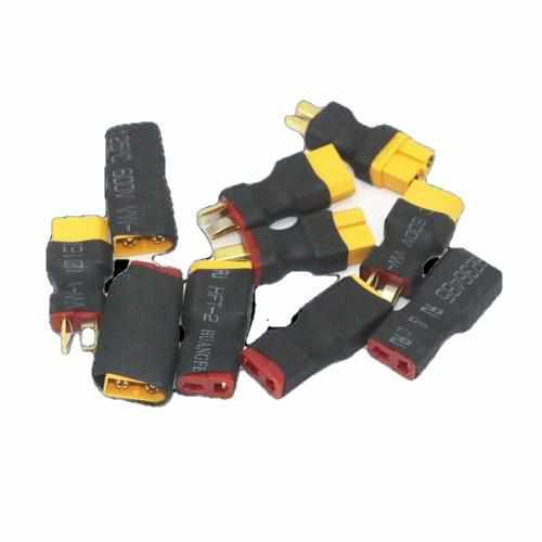 10pcs T Male Plug to XT60 Male / T Female Plug to XT60 Female Adapter Cables Drones Xpress T Male to XT60 Male