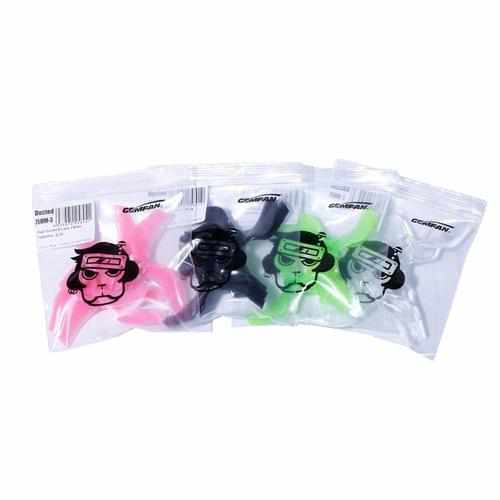 12pcs/6Pairs Gemfan 75mm Ducted PC 3-Blade Propeller Propellers Drones Xpress Pink