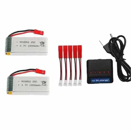1800mAh 3.7v Lipo Battery and Charger Batteries Drones Xpress 5 Battery JST Plug + Cable + Charger