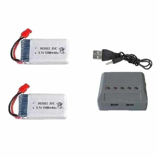 1800mAh 3.7v Lipo Battery and Charger Batteries Drones Xpress 5 Battery JST Plug + Cable + Charger