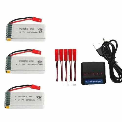 1800mAh 3.7v Lipo Battery and Charger Batteries Drones Xpress 5 Battery JST Plug + Cable + Charger