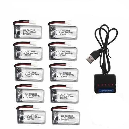 1S 3.7V 400mAh 30C Lipo Battery Batteries Drones Xpress 10pcs