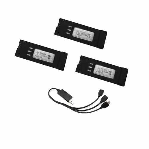 1S 3.7V 500mAh Lipo Battery Batteries Drones Xpress 2pcs 3in1 Cable