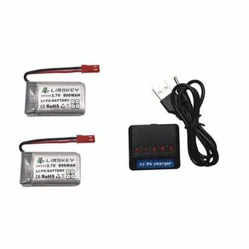 1S 3.7V 800mAh Lipo Battery with Charger Batteries Drones Xpress 4 batteries + charger