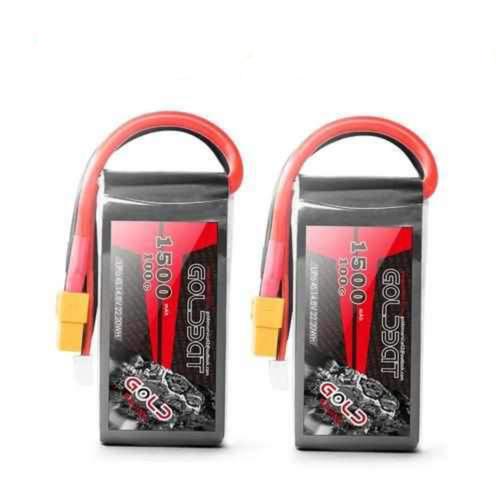 2 PCS GOLDBAT 14.8V Battery 1500mAh 4S Lipo Battery 100C XT60 Plug Batteries Drones Xpress
