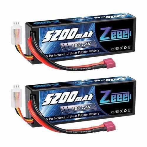 2 units Zeee 5200mAh 7.4V 50C Lipo Batteries Batteries Drones Xpress