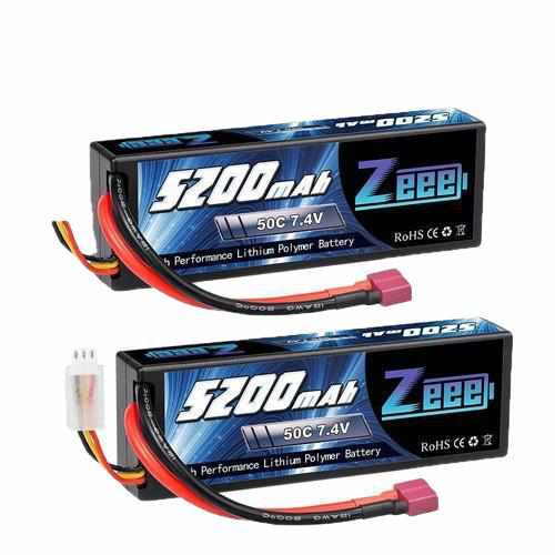 2 units Zeee 5200mAh 7.4V 50C Lipo Batteries Batteries Drones Xpress