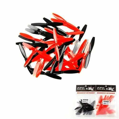 20pcs Kingkong 65mm Blade Propeller Propellers Drones Xpress red