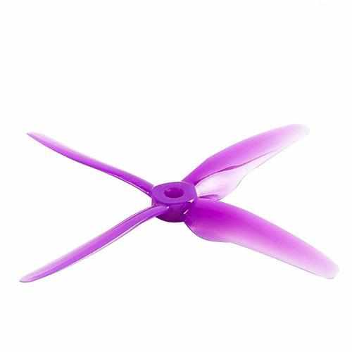 24pcs/12pairs GEMFAN 51455 Hurricane X 4-Blade Propeller Propellers Drones Xpress Purple