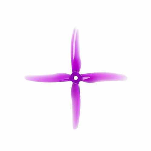 24pcs/12pairs GEMFAN 51455 Hurricane X 4-Blade Propeller Propellers Drones Xpress Purple