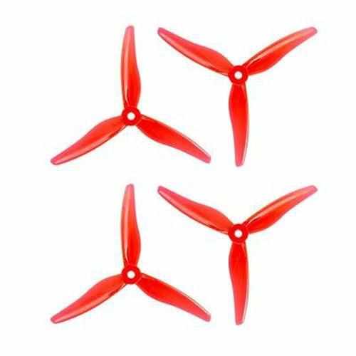24pcs/12pairs Gemfan Hurricane 51466 Tri-blade Propeller for 2306 2207 Motor Propellers Drones Xpress Black