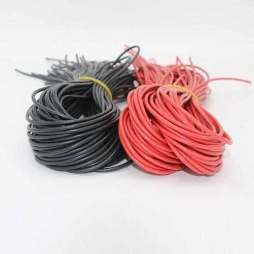 2M High quality Silicone Rubber Wire Cable Red Black Flexible (1M red and 1M black) Cables Drones Xpress 10 AWG