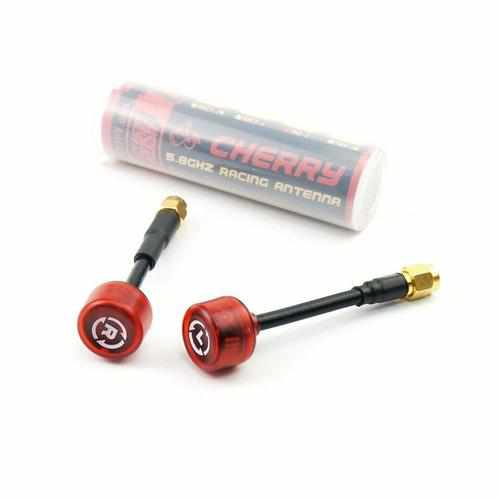 2PCS RUSH Cherry 1.2dBi 5.8Ghz Clear Red Antenna Antennas Drones Xpress RHCP SMA