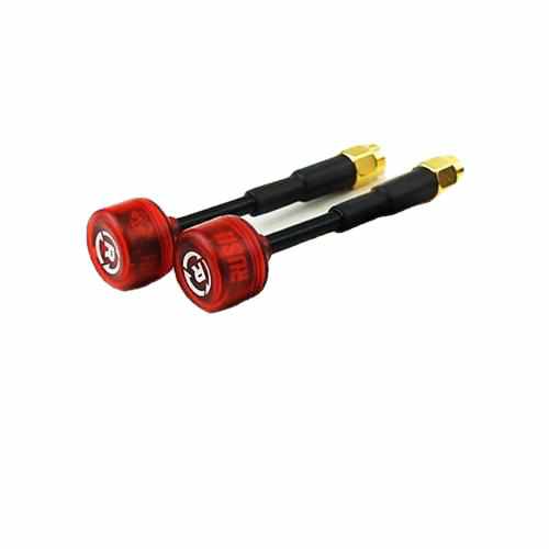 2PCS RUSH Cherry 1.2dBi 5.8Ghz Clear Red Antenna Antennas Drones Xpress RHCP SMA