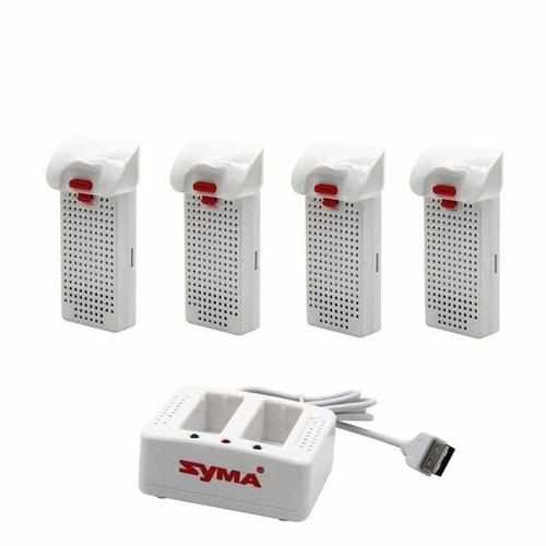 2S 7.4V 1000mAh Lipo Battery Batteries Drones Xpress 4pcs + Charger