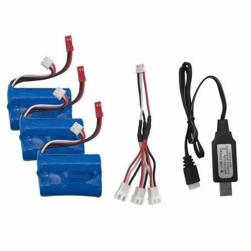2S 7.4V 1100mAh 15C Lipo Battery Batteries Drones Xpress 2pcs + Cable