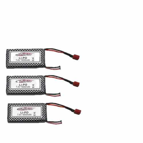 2S 7.4V 1600mAh Lipo Battery Charger Spare Parts Batteries Drones Xpress 3PCS