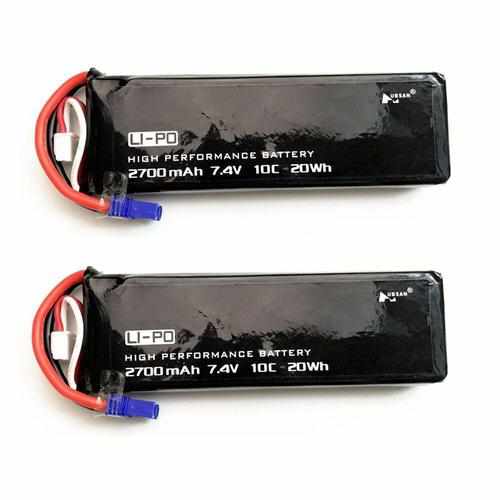 2S 7.4V 2700mAh 10C Lipo Battery Batteries Drones Xpress