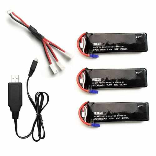 2S 7.4V 2700mAh Lipo Battery Batteries Drones Xpress 2pcs