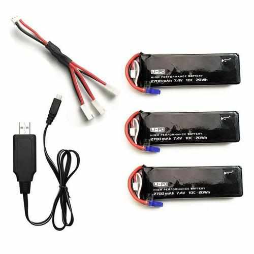 2S 7.4V 2700mAh Lipo Battery Batteries Drones Xpress 2pcs