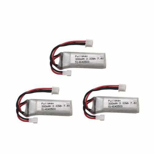 2S 7.4V 300mAh 30C Lipo Battery Batteries Drones Xpress 3pcs