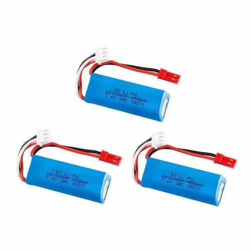 2S 7.4V 450mAh 20C Lipo Battery / Charger Batteries Drones Xpress 3pcs