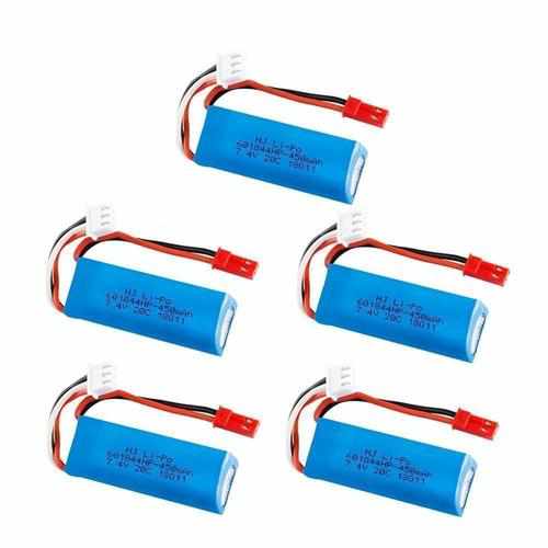 2S 7.4V 450mAh 20C Lipo Battery / Charger Batteries Drones Xpress 3pcs