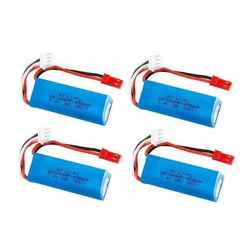 2S 7.4V 450mAh 20C Lipo Battery / Charger Batteries Drones Xpress 3pcs