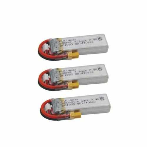 2S 7.4V 600mAh Lipo Battery Batteries Drones Xpress 3 PCS