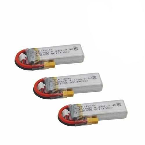 2S 7.4V 600mAh Lipo Battery Batteries Drones Xpress 3 PCS