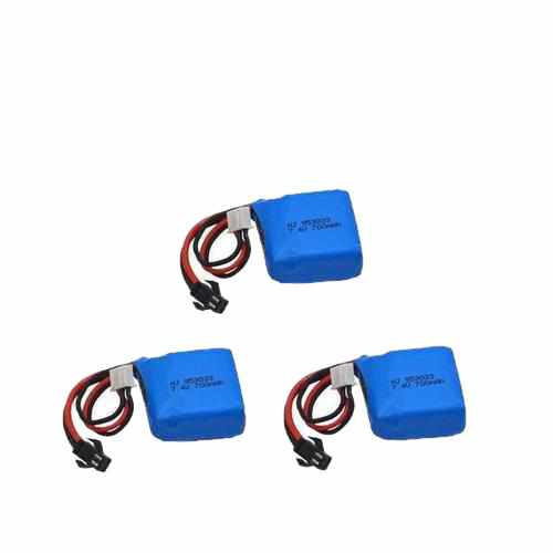 2S 7.4V 700mAh Lipo Battery / Charger Batteries Drones Xpress 3pcs