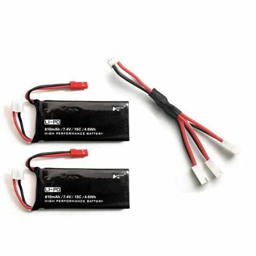2pcs 2S 7.4V 610mAh Lipo Battery Batteries Drones Xpress