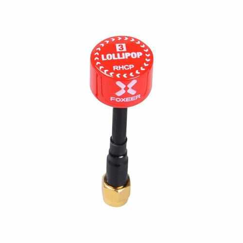2pcs Foxeer Lollipop 3 V3 TX RX RHCP FPV Antenna Antennas Drones Xpress RED RPSMA