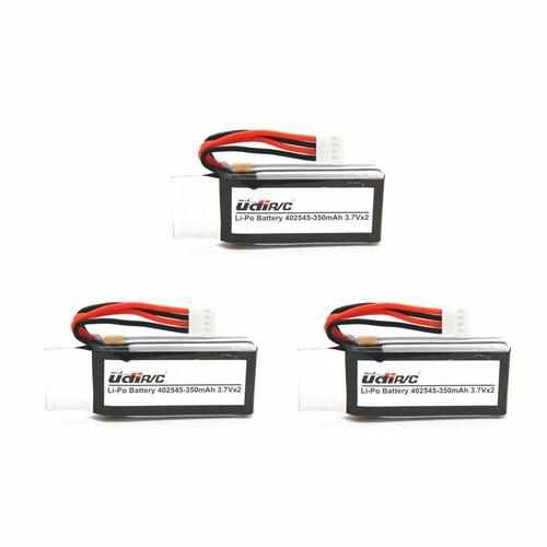 3PCS 1S 3.7V 350mAh Lipo Battery Batteries Drones Xpress