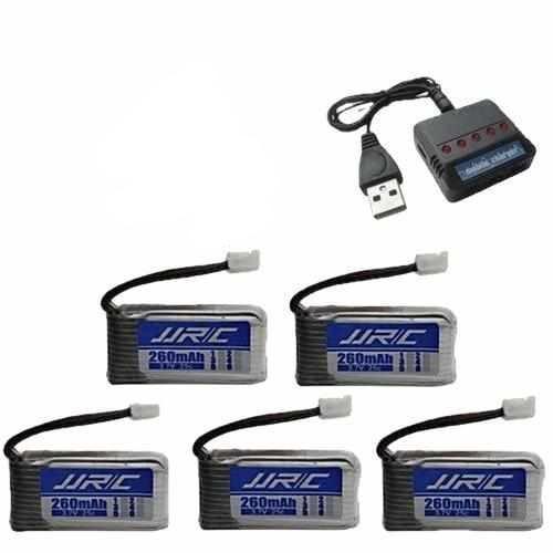 3.7V 260mAh Lipo Battery Batteries Drones Xpress 3pc + Charger 25C