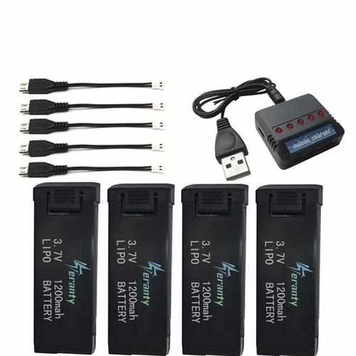 3.7v 1200mAh Lipo Battery for E58 JY019 S168 Batteries Drones Xpress 3 pcs + Charger