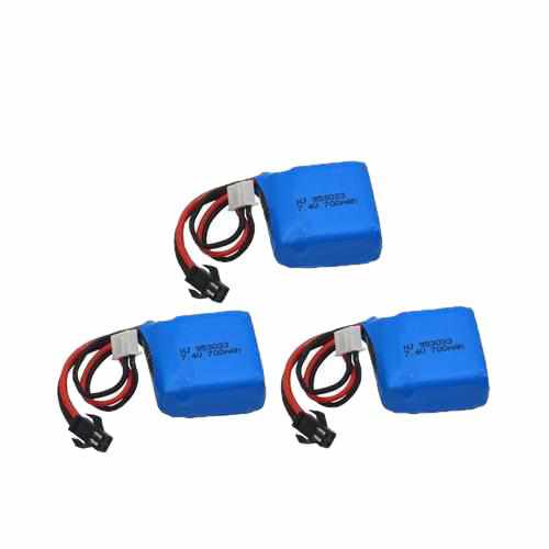 3pcs 2S 7.4V 700mAh Lipo Battery Batteries Drones Xpress