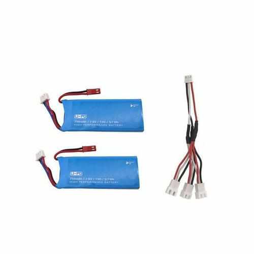 3pcs 7.6V 750mAh Lipo Battery Batteries Drones Xpress 3 + Cable