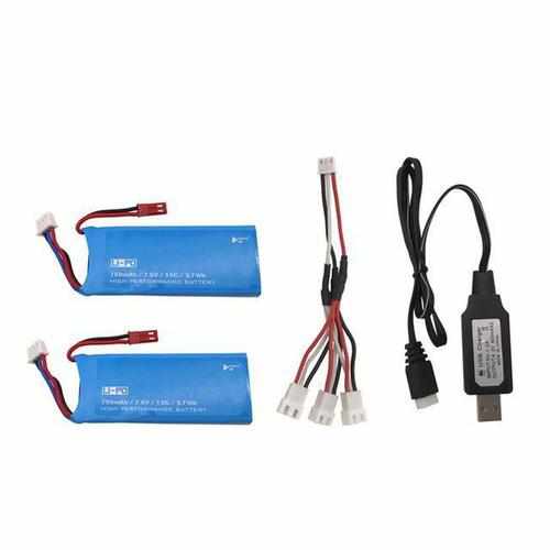 3pcs 7.6V 750mAh Lipo Battery Batteries Drones Xpress 3 + Cable