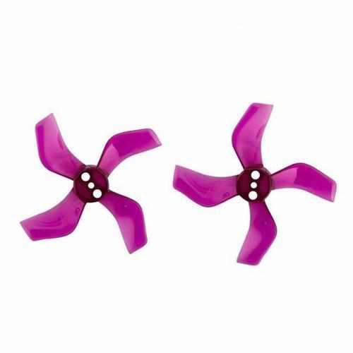 4 Pairs Gemfan 1636 1.6x3.6x4 40mm 1.5mm Hole 4-blade Propeller Propellers Drones Xpress Clear Purple
