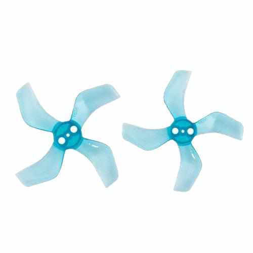 4 Pairs Gemfan 1636 1.6x3.6x4 40mm 1.5mm Hole 4-blade Propeller Propellers Drones Xpress Clear Purple